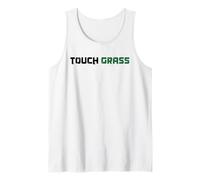 Touch Grass Saying Meme Youth Language Slang Gen Z Alpha Y2K Tank Top