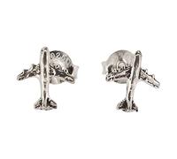Touch Jewellery 925 Sterling Silver Airplane Stud Earrings