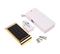 Touch Keypad Password Lock, Digital Electronic Security Cabinet Coded Locker, Zinc Alloy Keyless Entry with Dual Password System for Metal and Wooden Cabinets, Hotel and Private Cl (Gold)