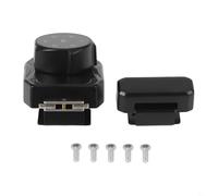 Touch Keypad Password Lock Secure Solution for Glass Cabinets with Low Voltage Alarm and Rechargeable Battery (Type A Black)