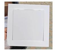 Touch Latch Metal Access Panel, Square Attic Door Plumbing Inspection Door, Wall Ceiling Access Panel for Drywall, 6 8 10 12 14 16 18 20 22 24in(Hole Size-White,150x150mm)