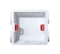 Touch Light Switch, Smart Light Switch 2pcs Mounting Lining Box for 86 * 86mm Wall Switch and Socket Wallpad Cassette Universal White Back Junction