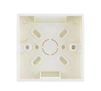 Touch Light Switch, Smart Light Switch 3pcs Atlectric External Mounting Box Junction Socket Switch Surface Installation White 86mm * 33mm