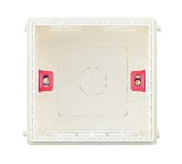 Touch Light Switch, Smart Light Switch 3pcs Atlectric Mounting Box Cassette Switch Socket Junction Hidden Concealed Internal Type 86 White Red Blue(White)