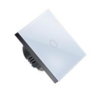 Touch Light Switch Touch Light Switch 1 Gang Way AC110V-220V Wall(1Gang-White)
