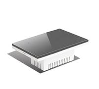 Touch Light Switch Wall Touch Switch, 2/3 Way, Glass Panel Touch-Sensor Interruptore 1/2/3/4 Gang Smart Light Switch (Color : Grey-Y, Number of Gangs : 4-Gang)