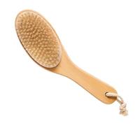 Touch Me 100% Natural Boar Bristle Body Brush with Contoured Wooden Handle by TOUCH ME