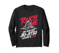 Touch Me and Your First Jiu Jitsu Lesson is Free Long Sleeve T-Shirt