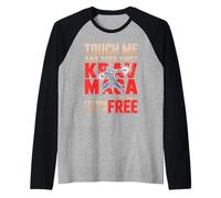 Touch Me and Your First Krav MAGA Lesson is Free Raglan Baseball Tee