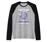 Touch Me and Your First Krav MAGA Lesson is Free Raglan Baseball Tee