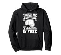 Touch Me And Your First Lesson Is Free Title Boxes Pullover Hoodie