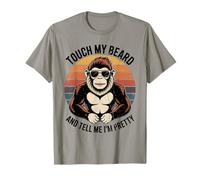 Touch My Beard and Tell Me I’m Pretty Funny Monkey Men T-Shirt