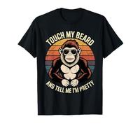 Touch My Beard and Tell Me I’m Pretty Funny Monkey Men T-Shirt