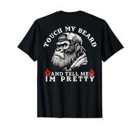 Touch My Beard and Tell Me I'm Pretty Funny Monkey Saying T-Shirt