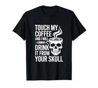 Touch My Coffee and I Will Drink It Value Graphic T-Shirt, Men, Black, M