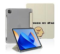 Touch My Pad I Will Duck You Case Compatible with IPad 9th 8th 7th Generation 10.9 Inch 2021/2019/2018,Funny Cover with Trifold Stand + Pencil Holder for Boys Girls,iPad Pro 11inch 2024