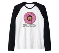 Touch My Sprinkle and You Get The Points Hedgehog Raglan Baseball Tee
