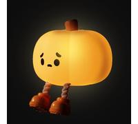 Touch Night Light - Bedside Touch Lamp, Silicone Light Up Pumpkin | Unique Squeeze Lamp with Touch Control, Soft Warm Pumpkin Bedside Lamp, Portable Light Up Pumpkin Lamp for Holiday Decoration