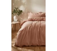 Touch of Linen Duvet Cover Set (Includes 2 Pillowcases 1 For Single) Martex Pale Pink Single