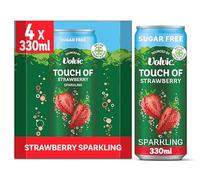 Touch of Strawberry Sparkling Sugar Free Flavoured Water 4x330ml