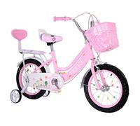 Touch of Venetian 12" 14" 16" Girls Children Bike with Stabilisers Wheels Kids Bike for Ages 3-9 Years Old Pink (16 inch)