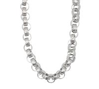 Touch of Venetian 3D Silver XXL Belcher Necklace - Elegant Silver Jewellery for Women men - Real silver Plating with Luxury Finish