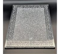 Touch Of Venetian Silver Chopping Board Filled With Crushed Diamond Crystal Serving Platter Bread Board