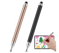 Touch Pen for Touchscreen Tablets, 2 in 1 Multifunction Stylus Compatible with All Computers and Mobile Phones, such as Apple iPad Samsung Huawei...