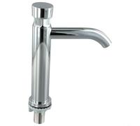 Touch-Press Stainless Steel Basin Faucet For Bathroom With Precise Time Delay Shut Off Between 3 And 7 Seconds(B)