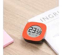 Touch Screen Adjustable Timer Featuring Silent Countdown, Count Up, Clock Modes and Large LCD Screen for Student and Kitchen Environments (Orange)