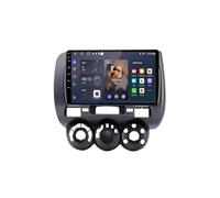 Touch Screen Android Auto Car Radio Receiver for Honda Jazz 1 Fit 2002-2007 Touchscreen Portable Carplay Screen with Siri, Bluetooth, Transmitter, Voice, 4 Core 2G+32G