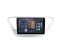 Touch Screen Android Auto Car Radio Receiver for Hyundai Solaris 2 Verna Accent 2017-2020 Wireless, Mirror Link, Live Navigation, Voice Assistant, Touchscreen, 8 Core 6G+128G