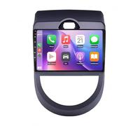 Touch Screen Android Auto Car Radio Receiver for Kia Soul AM 2013-2010 Touchscreen Portable Carplay Screen with Siri, Bluetooth, Transmitter, Voice, 4 Core 4G+64G
