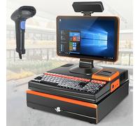 Touch Screen Cash Register POS System with Printer and Barcode Scanner for Small Business Retail Restaurant