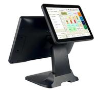 Touch Screen Cash Register System, 15.6 Inch Dual Touch Display, I5 Gen4, 8GB RAM, 128GB Storage, Ideal for Retail and Restaurant Operations