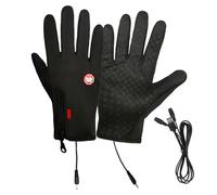Touch Screen Gloves - USB Heated Gloves | Waterproof Windproof Gloves with USBs Heating | Ideal for Adventure, Intense Cold | Warm, Comfortable, Smartphone Compatible