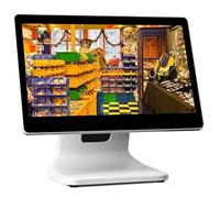 Touch Screen PC POS System for Small Business - 15.6 Inch All in One Smart Cash Register for Restaurants and Retail