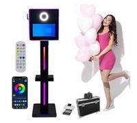 Touch Screen Photo Booth Kit with Mini Printer and Camera, APP/Remote Control for Advertising, Halloween Events