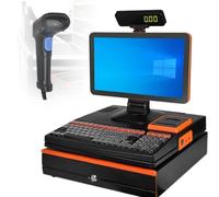 Touch Screen POS System for Restaurants & Retail, All-in-One Cash Register with Built-in 58mm Thermal Printer, 15.6-inch Monitor, Easy Setup and User-Friendly Interface