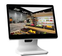 Touch Screen POS System with Extensive Interfaces, Customer Display, 4GB RAM, 64GB SSD, Windows OS, Ideal for Retail, Restaurant, Cafe, and Club Operations