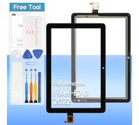 Touch Screen Replacement for Amazon Fire HD 8 2022 / HD 8 Plus Tablet 2022 12th Gen 8.0 inch KFRAWI KFRAPWI Front Glass Touch Panel Digitizer with Tools(Not Include LCD)