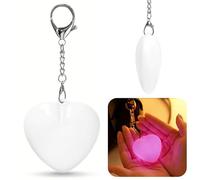 Touch Sensing Light, Heart Shaped Sensing LED Bag Lights, Rechargeable Purse Interior Light, Cute Handbag Accessory for Girls, Touch-Activated Wallet Lamp for Bags, Portable Keychain Night Lights (H)