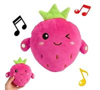 Touch Sensitive Banana Plush Musical Toy, Dual Play Mode Kids Rhythm Learning Toy, Soft PP Cotton Stuffed Sensory Toy for Parent-child Play (Orange Carrot)