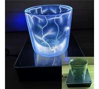 Touch Sensitive Electric Lightning Lamp, DIY Plasma Lamp，Plasma Cup Shaped Light, Plasma Ring Exciters, For Party Decoration, Outdoor Activities Warning Signal And Science Gift(D)
