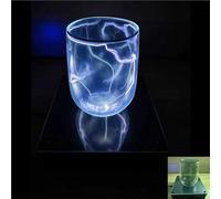 Touch Sensitive Electric Lightning Lamp, Plasma Cup Shaped Light, Plasma Ring Exciters, DIY Kit, For Party Decoration, Outdoor Activities Warning Signal And Science Gift(C)