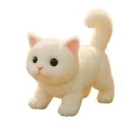 Touch Sensitive Robot Cats Toy With Walking Meowing Action Short Plush Electric For Toddler Interaction Play Touch Activated Sound Pet