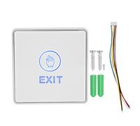 Touch Sensor Door Access Control System Switch, Home Security Exit Button, High Sensitivity Acrylic Panel with Flame PC Base, Easy to Use Unlock Button for Doors Gates an