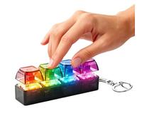 Touch Shaker with Glow, Colorful Voltage Release Controller, Manual Desktop Hub with Battery, Silent Finger Exercise Pad, Modern Clicking Design for School, Indoor Activity for Travel