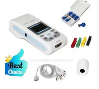 Touch Single Channel 12 Lead ECG90A Electrocardiograph Thermal Printer PC SW CE