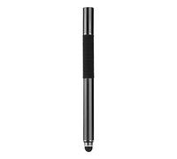 Touch Stylus,2-In-1 Conductive Cloth Silicone Suction Cup Stylus,Double Touch Full Metal Disc Painting Stylus,Strong and Durable (Black)